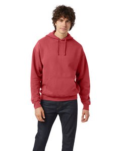 Champion CD450 - Unisex Garment Dyed Hooded Sweatshirt Crimson