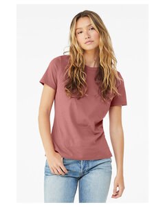 Bella+Canvas B6400 - Missy's Relaxed Jersey Short-Sleeve T-Shirt Color de malva