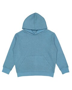 LAT 2296 - Youth Pullover Hooded Sweatshirt Bermuda Blackout