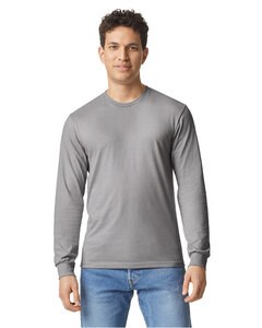 Gildan G674 - Unisex Softstyle CVC Long Sleeve T-Shirt Cement