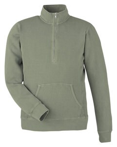 J. America 8732JA - Unisex Pigment Dyed Fleece Quarter-Zip Spruce