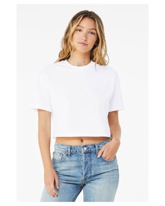 Bella+Canvas 6482 - FWD Fashion Ladies Jersey Cropped T-Shirt Blanco