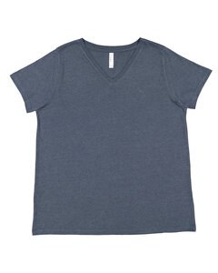 LAT 3817 - Ladies Curvy V-Neck Fine Jersey T-Shirt