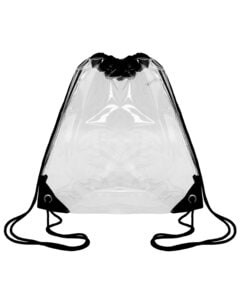 Liberty Bags OAD5007 - Clear Drawstring Pack Negro
