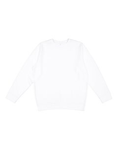 LAT 6925 - Unisex Eleveated Fleece Sweatshirt Blanco