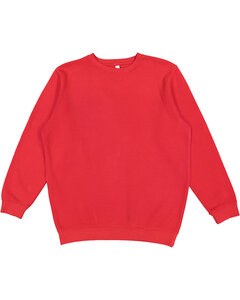 LAT 6925 - Unisex Eleveated Fleece Sweatshirt Rojo