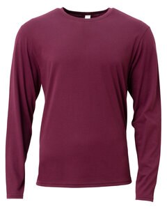 A4 N3029 - Men's Softek Long-Sleeve T-Shirt Granate
