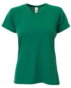 A4 NW3013 - Ladies Softek V-Neck T-Shirt Verde bosque