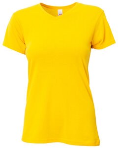A4 NW3013 - Ladies Softek V-Neck T-Shirt Oro