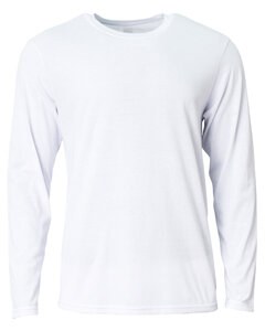 A4 NB3029 - Youth Long Sleeve Softek T-Shirt Blanco
