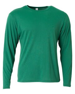 A4 NB3029 - Youth Long Sleeve Softek T-Shirt Verde bosque