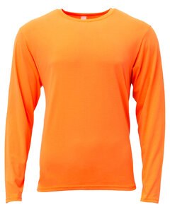 A4 NB3029 - Youth Long Sleeve Softek T-Shirt Seguridad de Orange