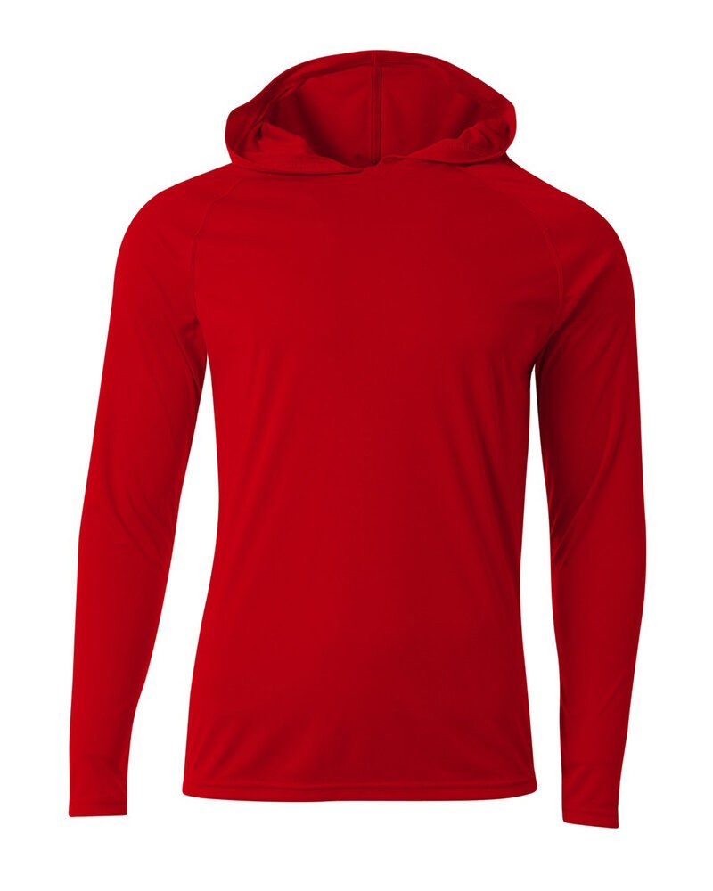 A4 NB3409 - Youth Long Sleeve Hooded T-Shirt