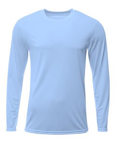A4 NB3425 - Youth Long Sleeve Sprint T-Shirt Azul Cielo