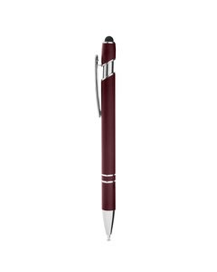 CORE365 CE052 - Rubberized Aluminum Click Stylus Pen Borgoña