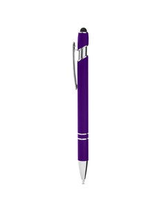 CORE365 CE052 - Rubberized Aluminum Click Stylus Pen Campus Purple