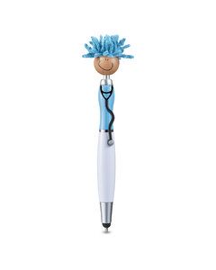 MopToppers P174 - Screen Cleaner With Stethoscope Stylus Pen Azul Cielo