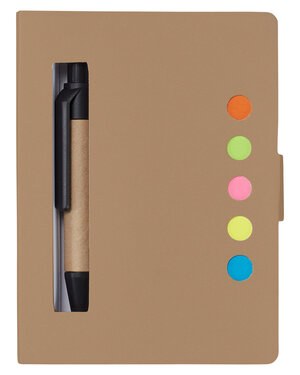 Prime Line PL-4260 - Eco Stowaway Sticky Jotter With Pen