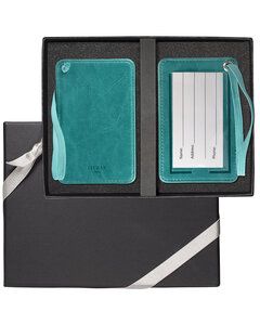 Leeman LG-9367 - Venezia Luggage Tag Set Verde azulado