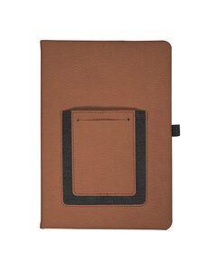 Leeman LG-9386 - Roma Journal With Phone Pocket Tan