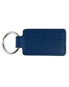 Leeman LG-9416 - Tuscany Pu Leather Rectangle Key Ring Azul Marino