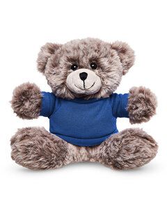 Prime Line TY6038 - 7" Soft Plush Bear With T-Shirt Reflex Blue