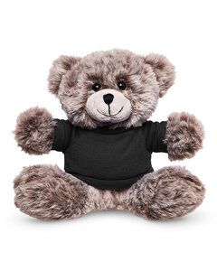 Prime Line TY6038 - 7" Soft Plush Bear With T-Shirt Negro