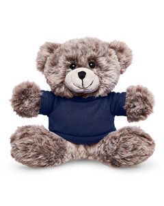 Prime Line TY6038 - 7" Soft Plush Bear With T-Shirt Azul Marino