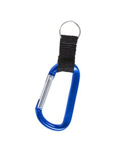 Prime Line CB207 - Carabiner With Strap And Split Ring Azul