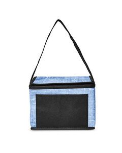Prime Line LB127 - Denim Pattern Non-Woven 6-Pack Lunch Bag Azul