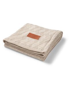 Leeman LG319 - Trellis Knit Blanket Harina de avena