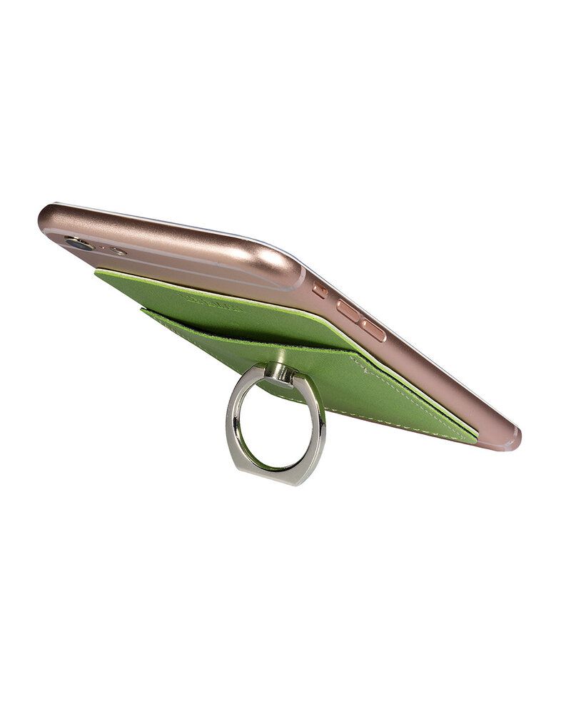 Leeman LG-9378 - Tuscany Card Holder With Metal Ring Phone Stand