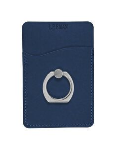 Leeman LG-9378 - Tuscany Card Holder With Metal Ring Phone Stand Azul Marino