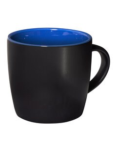 Prime Line CM103 - 12oz Riviera Ceramic Mug Black/Blue