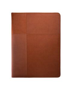 Leeman LG-9284 - Duo-Textured Tuscany Padfolio Tan