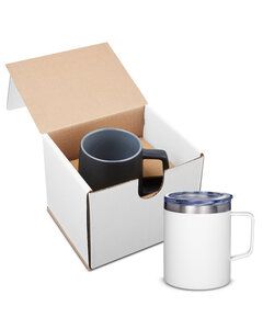 Prime Line GMG407 - 12oz Vacuum Insulated Coffee Mug With Handle In Mailer Blanco