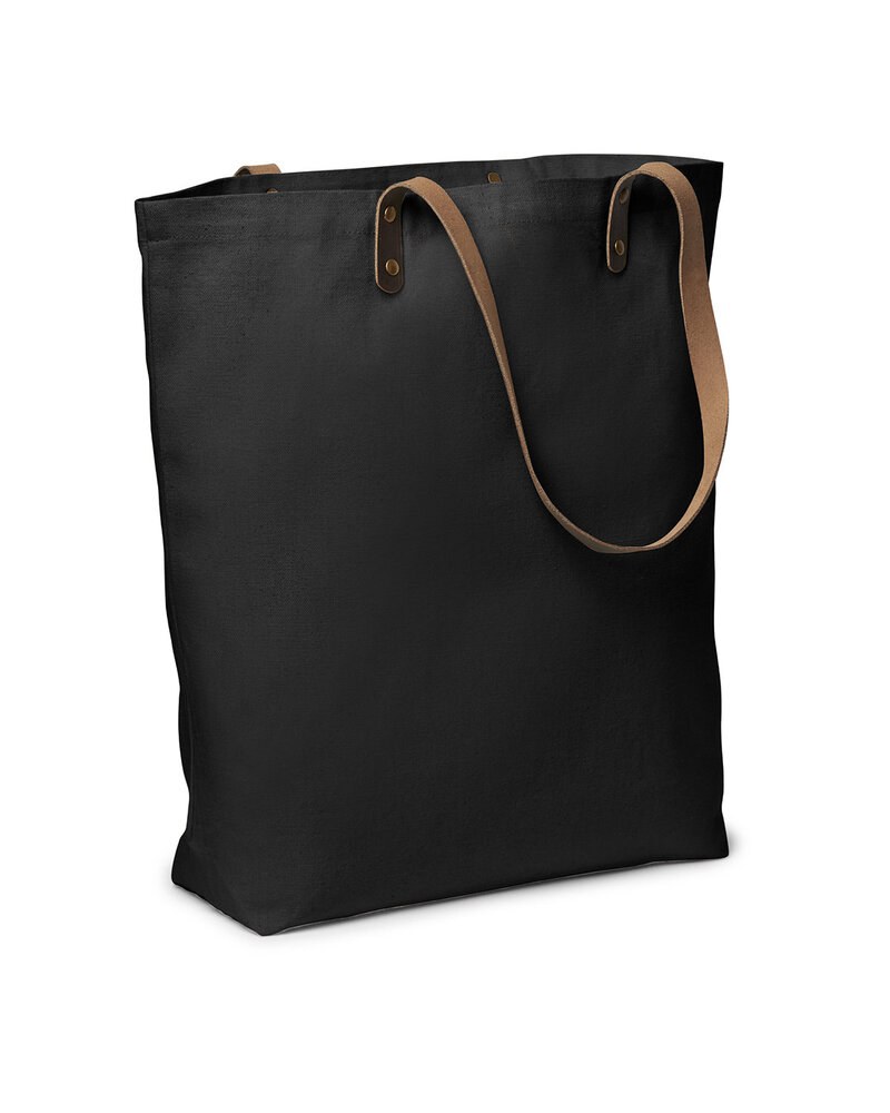 Prime Line LT-3996 - Urban Cotton Tote With Leather Handles