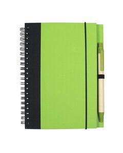 Prime Line NB126 - Contrast Paperboard Eco Journal Lime Green