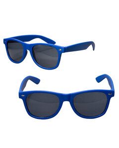 Prime Line PL-5034 - Rubberized Finish Fashion Sunglasses Reflex Blue