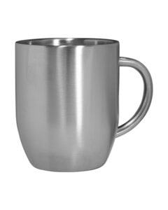 Prime Line PL-2350 - 12oz Double Wall Stainless Steel Coffee Mug Plata