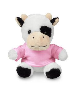 Prime Line TY6033 - 7" Plush Cow With T-Shirt Rosa