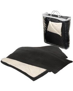 Prime Line OD304 - Micro Mink Sherpa Blanket Negro