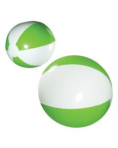 Prime Line BB130 - 16" Two-Tone Beach Ball Lime Green