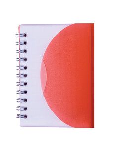 Prime Line NB106 - Spiral Curve Notebook TRANSLUCENT RED