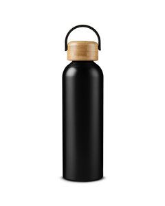 Prime Line MG943 - 23.6oz Refresh Aluminum Bottle With Bamboo Lid Negro