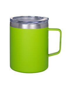 Prime Line MG407 - 12oz Vacuum Insulated Coffee Mug With Handle Lime Green