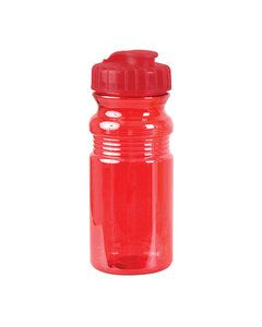 Prime Line MG205 - 20oz Translucent Sport Bottle With Snap Cap TRANSLUCENT RED