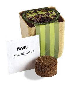 Prime Line PL-5011 - Flower Pot Set With Basil Seeds