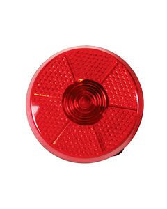 Prime Line FC201 - Round Flashing Button TRANSLUCENT RED