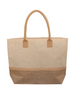 Prime Line LT-3435 - Wanderlust Laminated Jute And Canvas Tote
